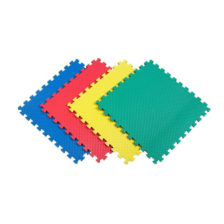 IncStores - Foam Tiles (Rainbow, 6 Tiles) - 2ft x 2ft Economy Class Interlocking Tiles Are Ideal for