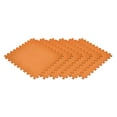 thumbnail image 1 of Norsk Orange 24 in. x 24 in. EVA Foam Non-Toxic Solid Color Interlocking Tiles, 60 Tiles, 1 of 11