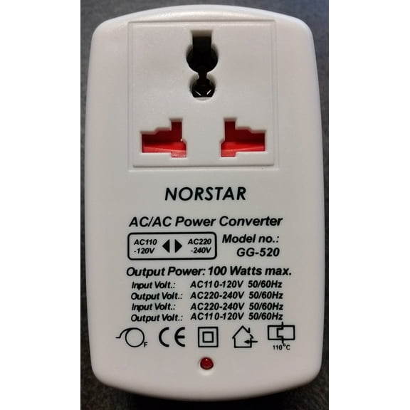 Norstar 100 Watt Step Up and Down Two way Universal Travel Voltage Transformer Converter