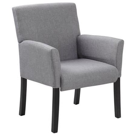 Norstar B659-MG Mi-Back Box Arm Chair W - Black Leg
