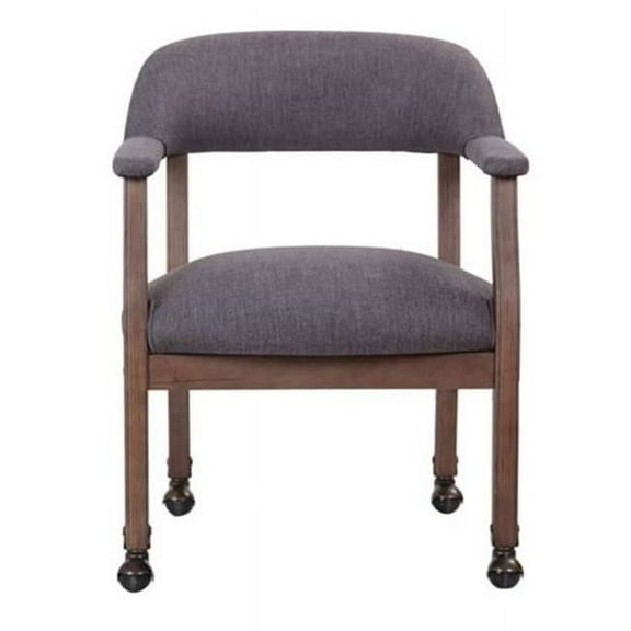 Norstar B9545DW-SG Slate Grey Captains Chair, W - Antique Casters
