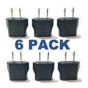 Norstar European Asian to American Plug Adapter 2 Flat Pins