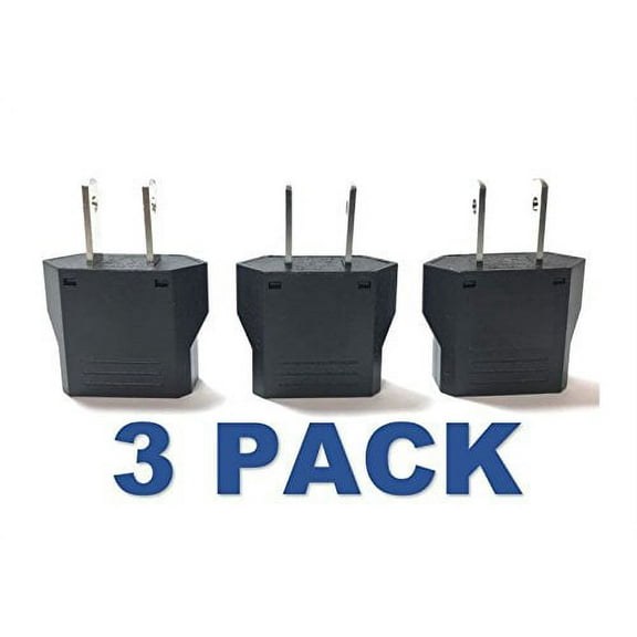 Norstar MF-7 European Asian to American Plug Adapter 2 Flat Pins