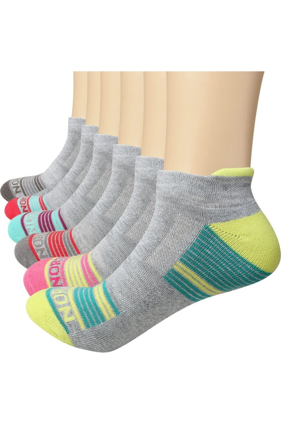 6 Pairs Performance Socks for Women – Low Cut Running Socks with Cushioned Sole – Athletic Socks with Strong Arch Support