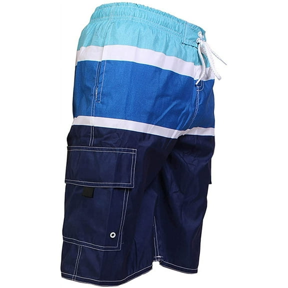 North 15 Big Boy's Quick Dry Beach Swim Trunks Shorts with Cargo Pokcet-5115B-Nv-8
