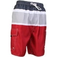 thumbnail image 1 of North 15 Big Boy's Quick Dry Beach Swim Trunks Shorts with Cargo Pokcet-5115B-Rd-8, 1 of 2