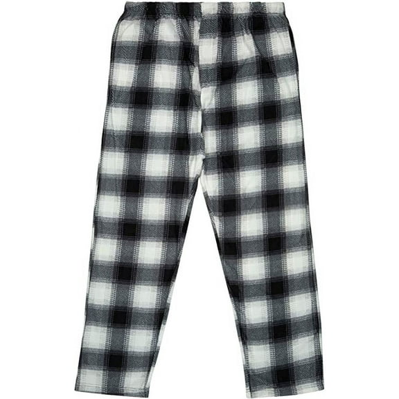 North 15 Boy's Cozy Plaid Polar Fleece Lounge Pants-1225B-Design 13-14-16