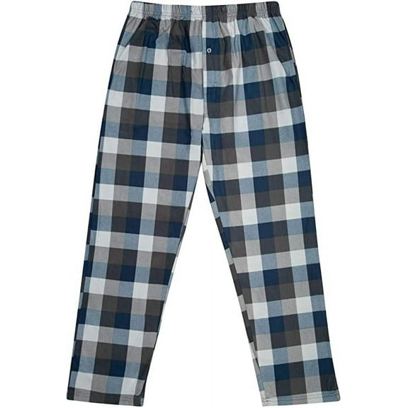 North 15 Boy's Plaid Plush Fleece Pajama Pants-1205B-Design8-8