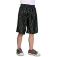 thumbnail image 1 of North 15 Boy's Printed Basketball Long Mesh Shorts with Side Pockets-3320B-Blk-Lm-14-16, 1 of 2