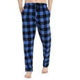 thumbnail image 1 of North 15 Boy's Super Cozy Buffalo Plaid Micro Fleece Pajama Pants-1235B-Navy-14-16, 1 of 9