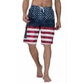 thumbnail image 1 of North 15 Boy's USA American Flag Microfiber Swim Trunk Boardshorts with Cargo Pokcet-7110B-Prt 9-18, 1 of 8