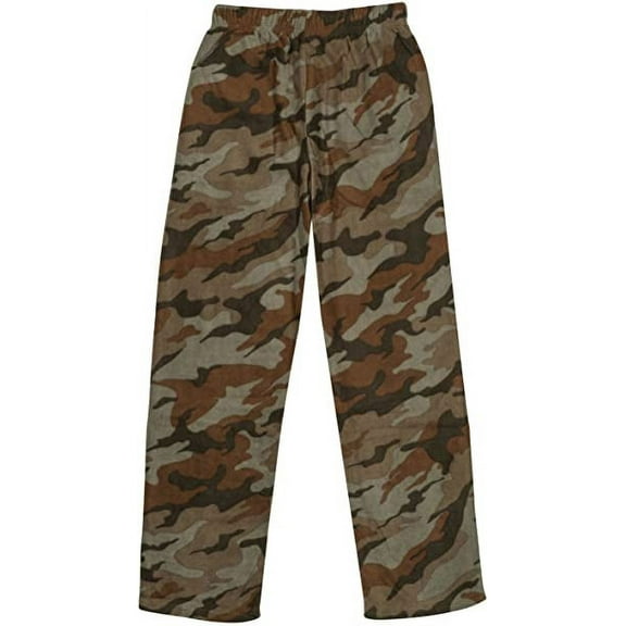 North 15 Boys Cozy Micro Fleece Camouflage Pajama Pants-1227B-3-10-12