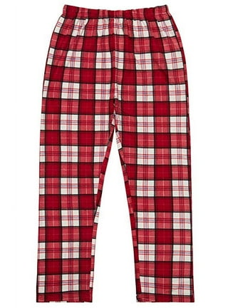 Girls Red Plaid Pajama Pants