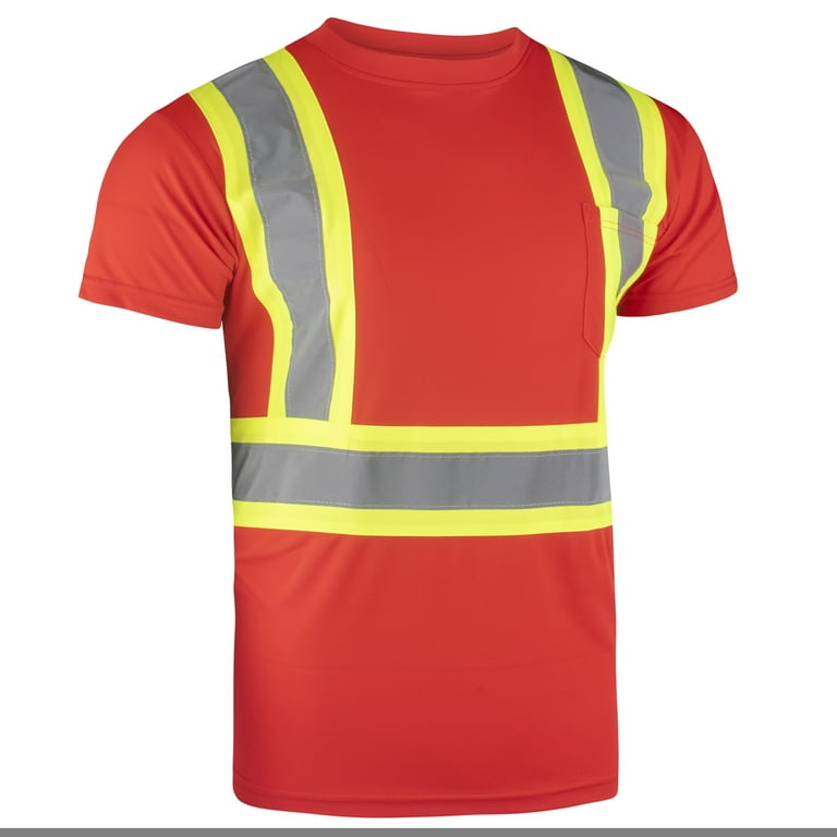 Fluorescent store red shirt