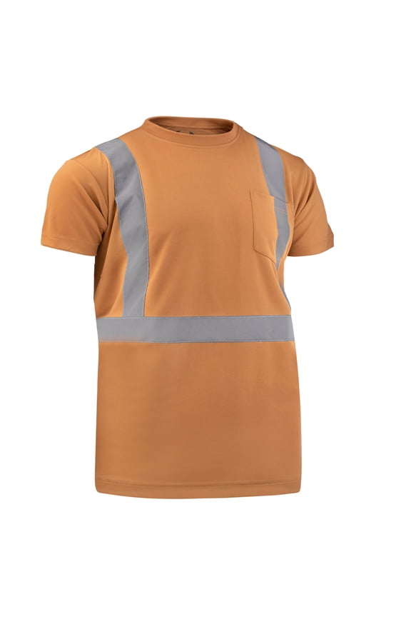 High-Visibility Reflective Safety Short Sleeve Timber T-Shirt with Moisture Wicking Mesh-6698-XL