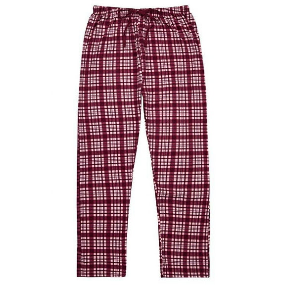 North 15 Ladies Plaid,Plush Fleece Pajama Pants with Drawstring Waist -L1305-Design1-S