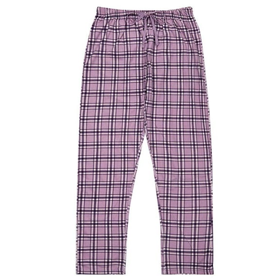 North 15 Ladies Plaid,Plush Fleece Pajama Pants with Drawstring Waist-L1305-Design5-M