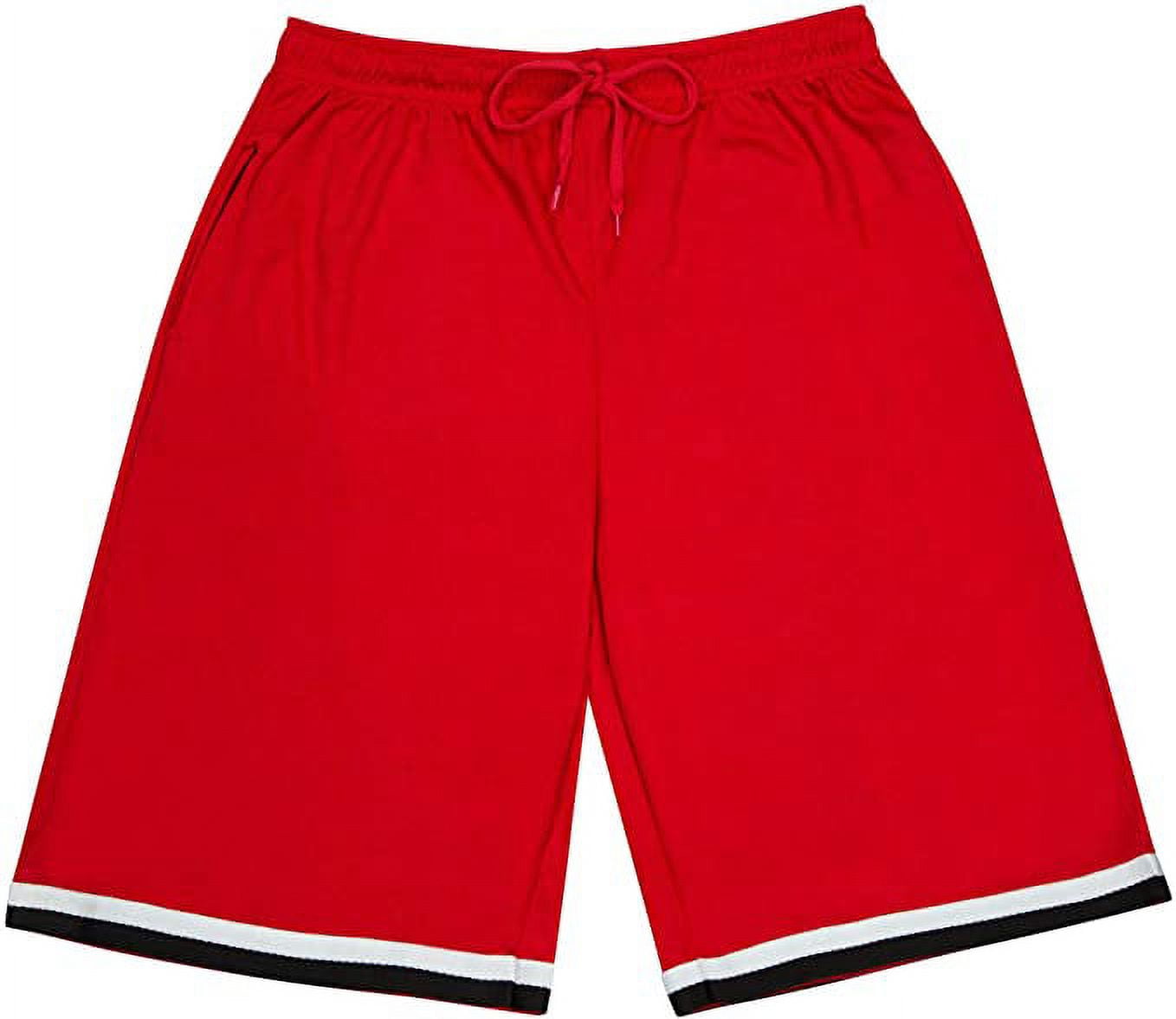 North 15 Men's Athletic Basketball Lightweight Shorts with Side Pockets