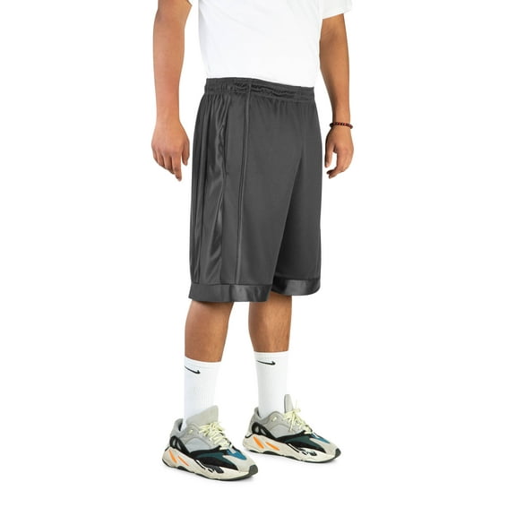 North 15 Men's Athletic Basketball Lightweight Shorts with Side Pockets-3020X-Char-3XL