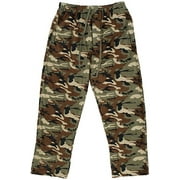 NORTH 15 Men's Camouflage Micro Fleece Lounge Pants - Medium, Camoprint1