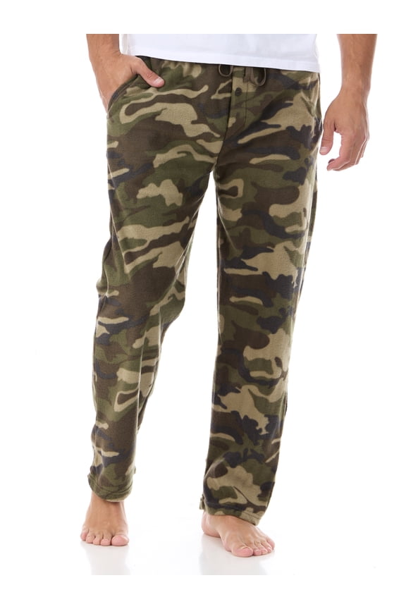Men's Camouflage Micro Fleece Lounge Pants - XX-Large, Camoprint2