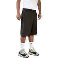 thumbnail image 1 of North 15 Men's Closed Mesh Athletic Basketball Shorts With Side Pockets-3027-Blk/Rd-L, 1 of 2