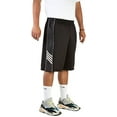 thumbnail image 1 of North 15 Men's Dazzle Athletic Basketball Shorts with Side Pockets-3033T-Blk/wht-L, 1 of 2