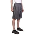 thumbnail image 1 of North 15 Men's Marl Print Mesh Basketball Shorts with Side Pockets-3265-Blk-L, 1 of 2