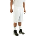 thumbnail image 1 of North 15 Men's Mesh Athletic Basketball Shorts with Side Pockets-3030-Wht-2XL, 1 of 1