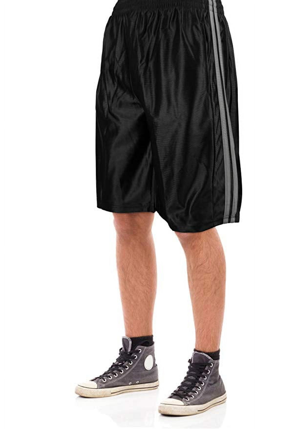 North 15 Men's Dazzle Athletic Basketball Shorts with Side Pockets