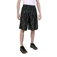 thumbnail image 1 of North 15 Men's Mesh Basketball Shorts with Side Pockets-3320-Black-Lime-XL, 1 of 1
