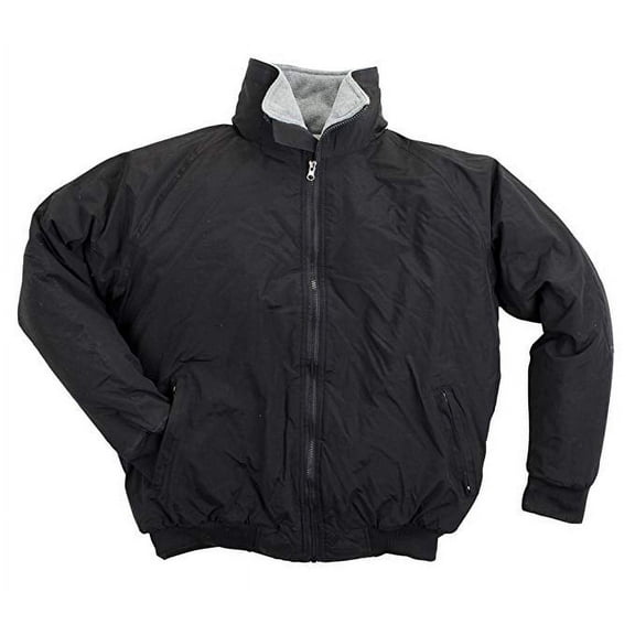 North 15 Men's Nylon Three-Season Jacket, Polar Fleece Lined-2003-Black-Large