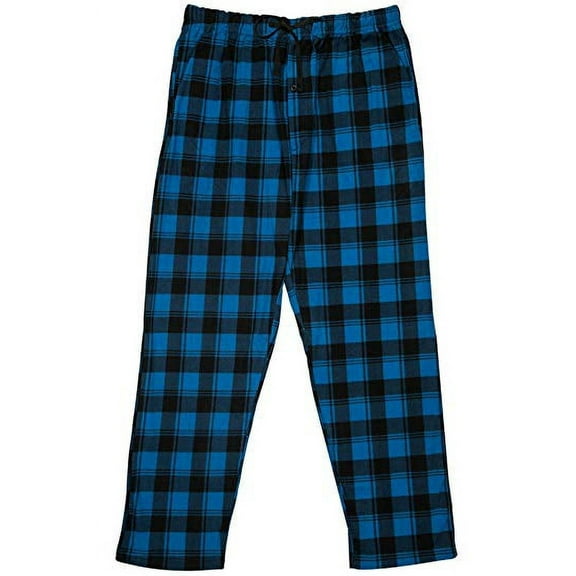 North 15 Men's Plaid, Plush Fleece Pajama Pants-1205-Design1-XL