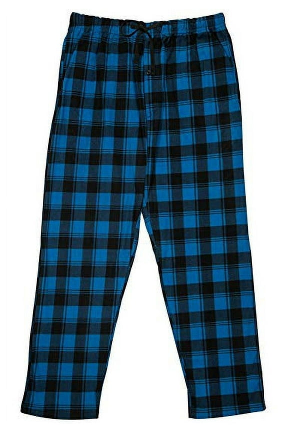 Men's Plaid, Plush Fleece Pajama Pants-1205-Design1-XL
