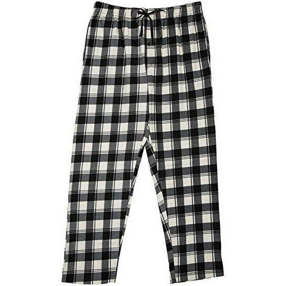 North 15 Men's Plaid, Plush Fleece Pajama Pants-1205-Design6-Lg