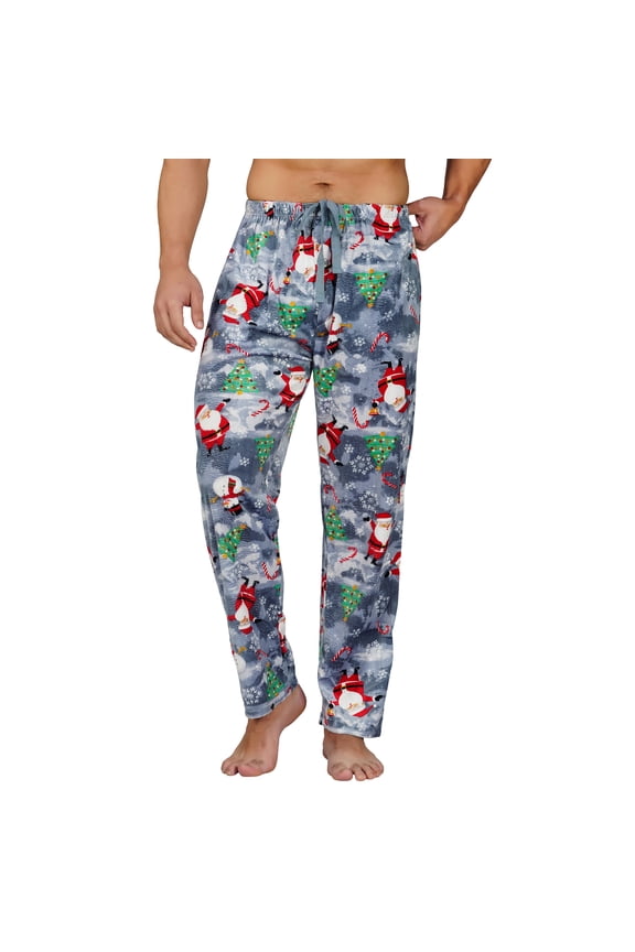 Men's Super Soft Holiday Print Pajama Pants-1215-Des2-4XL
