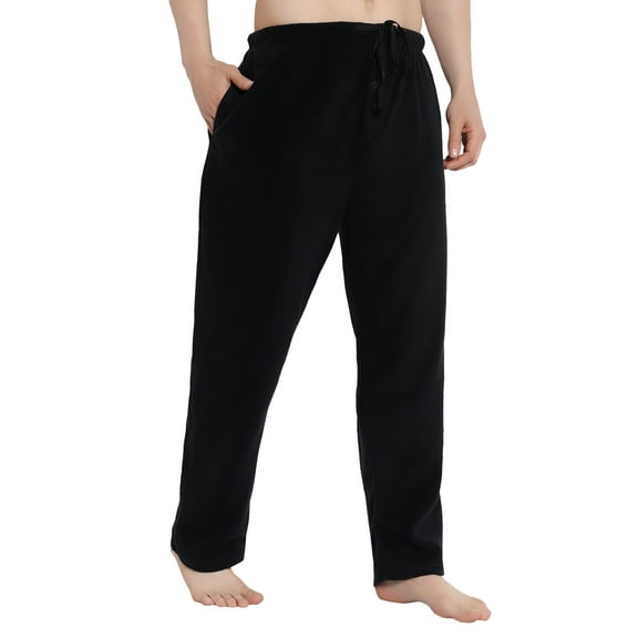 North 15 Men's Super Soft Micro Fleece Lounge Pants-1224-Blk-5XL