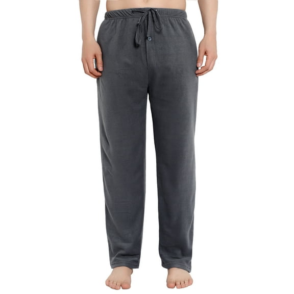 North 15 Men's Super Soft Micro Fleece Lounge Pants-1224-Char-XL