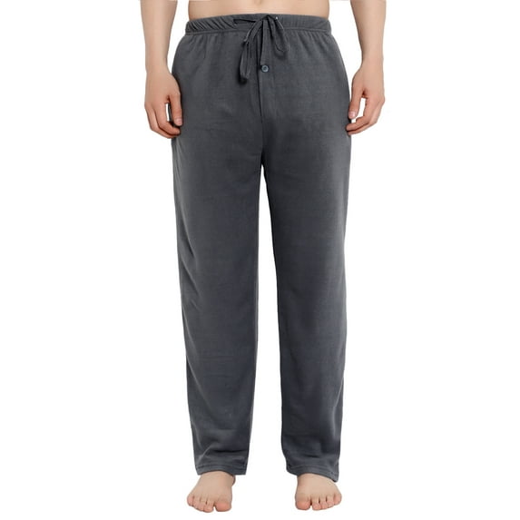 North 15 Men's Super Soft Micro Fleece Lounge Pants-1224-Char-XL