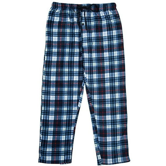 North 15 Men's Super Soft, Plaid Polar Fleece Lounge Pants-1225-Design10-XL