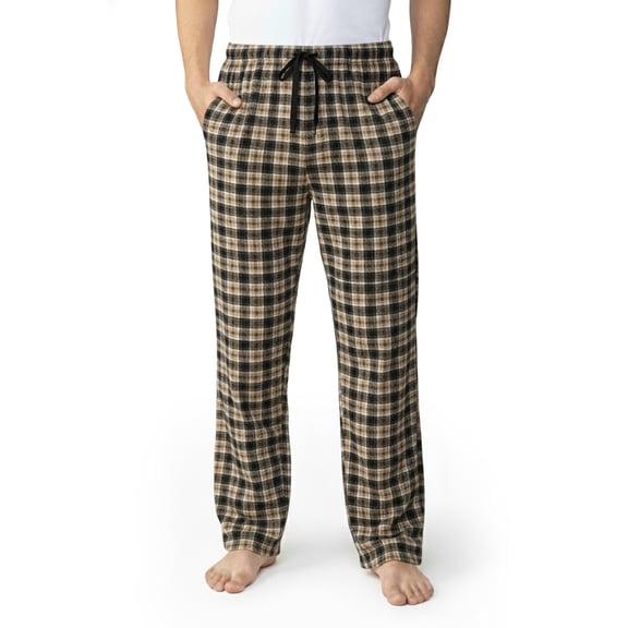 North 15 Men's Super Soft, Plaid Polar Fleece Pajama Pants -1225-Design16-XL