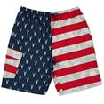 thumbnail image 1 of North 15 Men's USA American Flag Dear Design Swim Trunk Boardshorts with Cargo Pocket-7112-Print1-M, 1 of 2