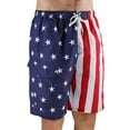 thumbnail image 1 of North 15 Men's USA American Flag Quick Dry Swim Trunk Boardshorts with Cargo Pokcet-7110-2-2XL, 1 of 3