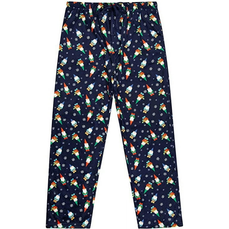 North 15 Mens Holiday Pajama Pants Super Soft Fleece Pajama Bottom 1215 Des5 M