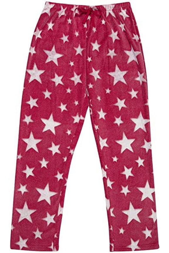 Women's Cozy Burnout Flannel Pajama Pants-L1340-Design2-M