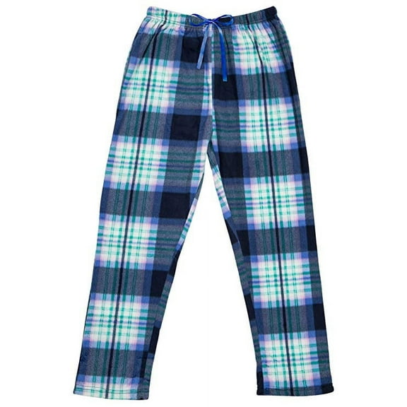 North 15 Women's Super Soft Fleece Plaid Pajama Bottom Lounge Pants-L1326-Design8-Sml