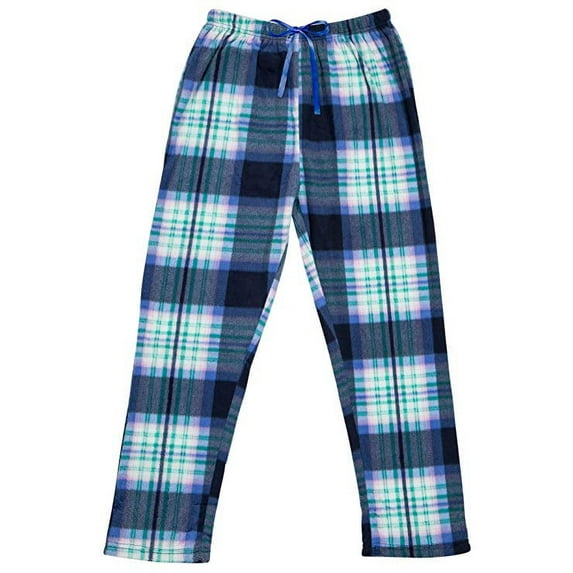 North 15 Women's Super Soft Fleece Plaid Pajama Bottom Lounge Pants-L1326-Design8-Sml
