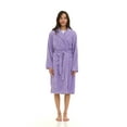 thumbnail image 1 of North 15 Women's Super Soft Warm Plush Fleece Bathrobe-Levender, 1 of 6