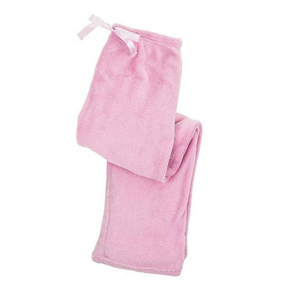 North 15 Womens Super Cozy Fleece Pajama Bottom Lounge Pants-L1425-Pink-L