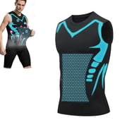North Alpine Compression Shaping Shirt Tank Men, Breathable Sleeveless Sport Quick-Drying Body Shaper Shirt for Daily Wear & Workout